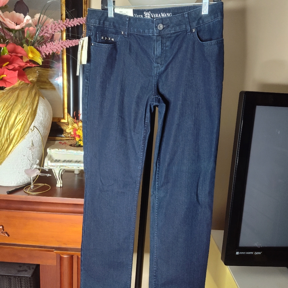 Simply Vera Wang Straight Denim Jeans Size 8